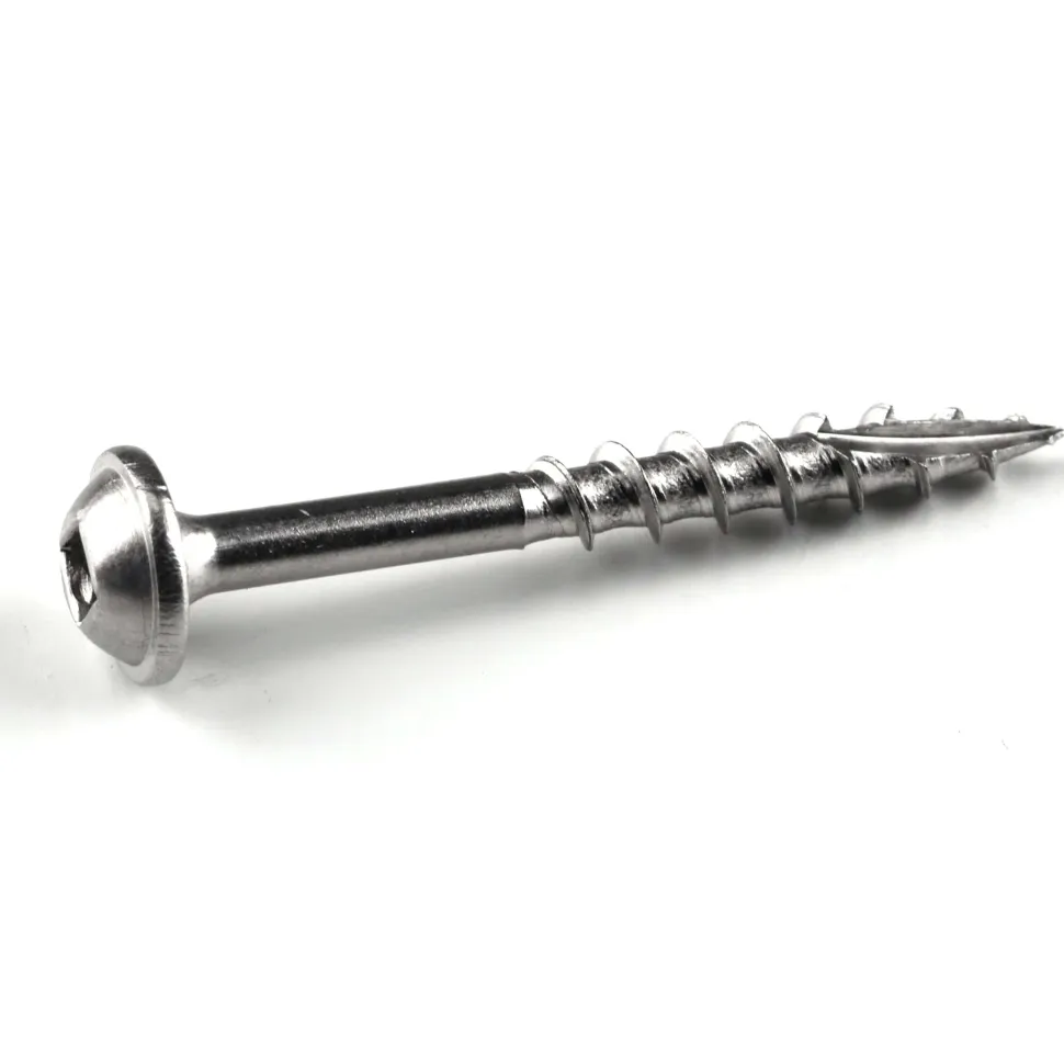 Pocket Hole Screw Coarse Square Drive 305 Stainless Steel