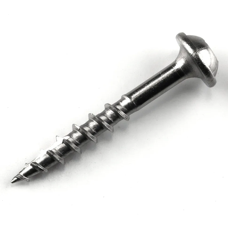Pocket Hole Screw Coarse Square Drive 305 Stainless Steel