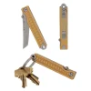Pocket Samurai Keychain Knife Bronze