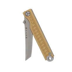 Pocket Samurai Keychain Knife Bronze