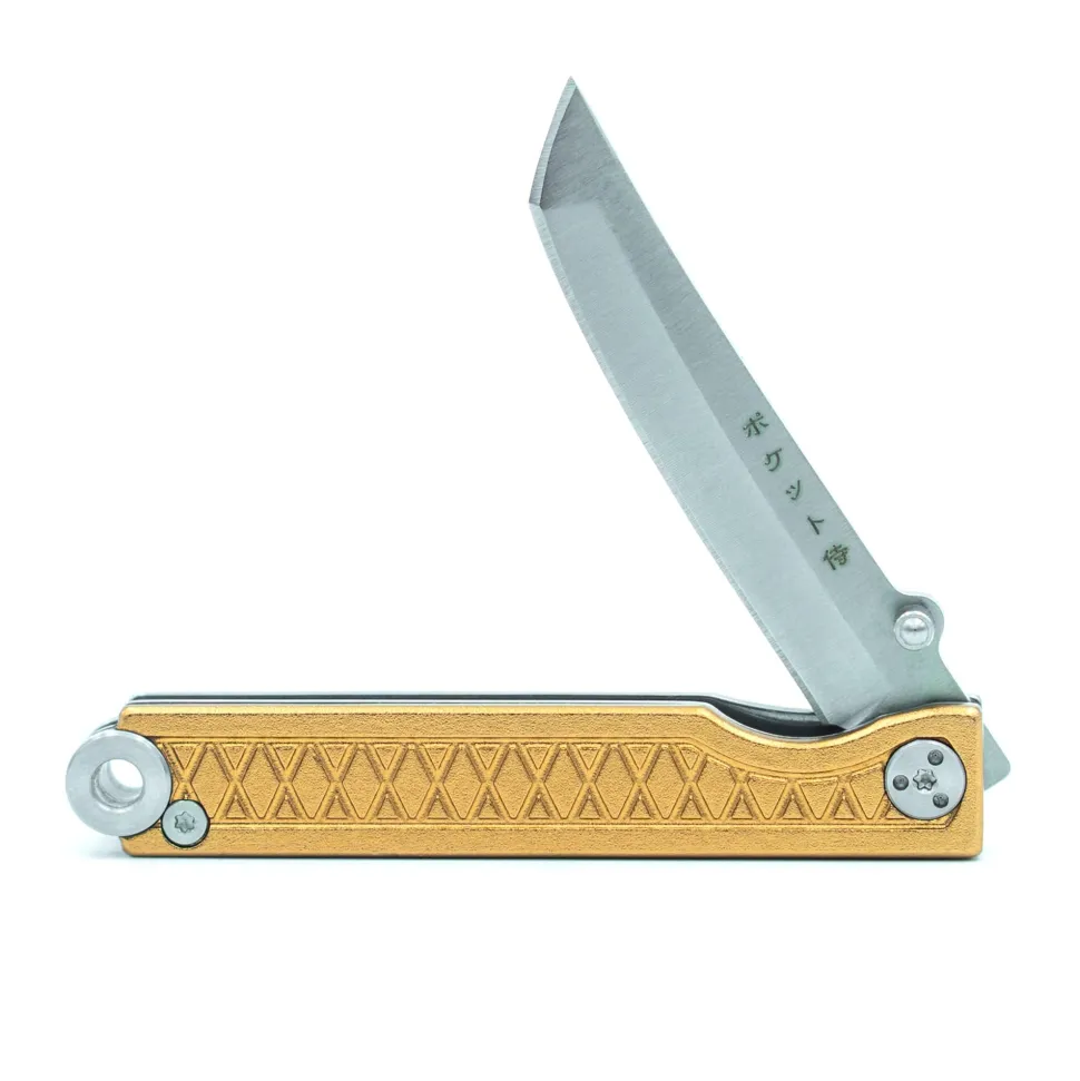 Pocket Samurai Keychain Knife Bronze