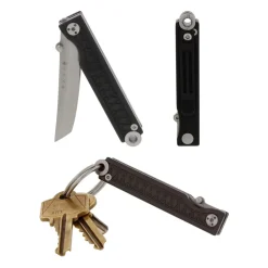 Pocket Samurai Keychain Knife Black