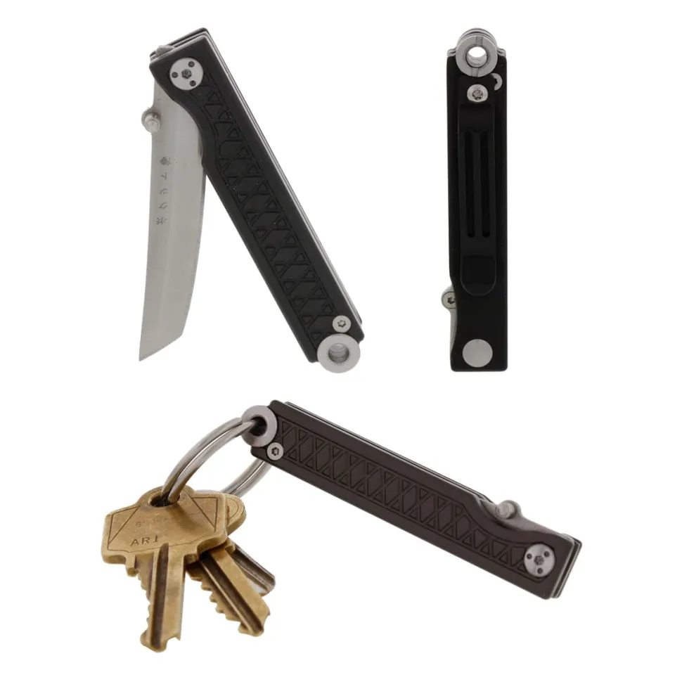 Pocket Samurai Keychain Knife Black
