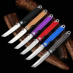 Pocket Samurai Keychain Knife Black