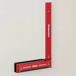 Precision Woodworking Square with Rack-It 18”