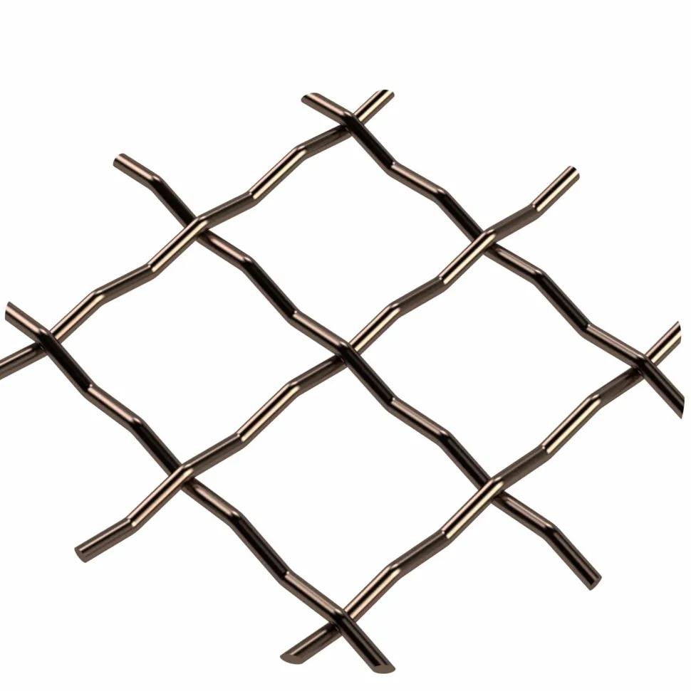 .75" Pressed Single Diamond Decorative Grille Antique Brass, 36" W x 48" L Sheet