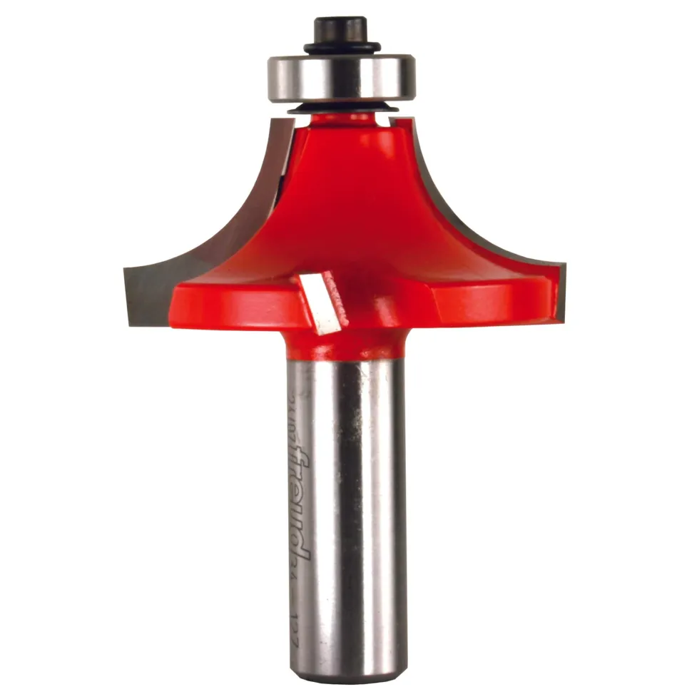34-128 Quadra-Cut Round-Over Router Bit 3/4" R 1/2" SH