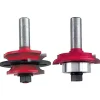 99-281 Recoverable Bead Glass Door Router Router Bit Set Ogee 1/2" Shank