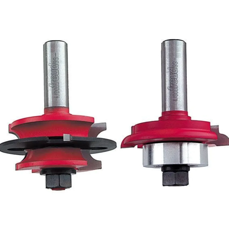 99-281 Recoverable Bead Glass Door Router Router Bit Set Ogee 1/2" Shank