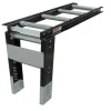 Roller Table Extension 4' x 22" Kit Plated Steel Rollers