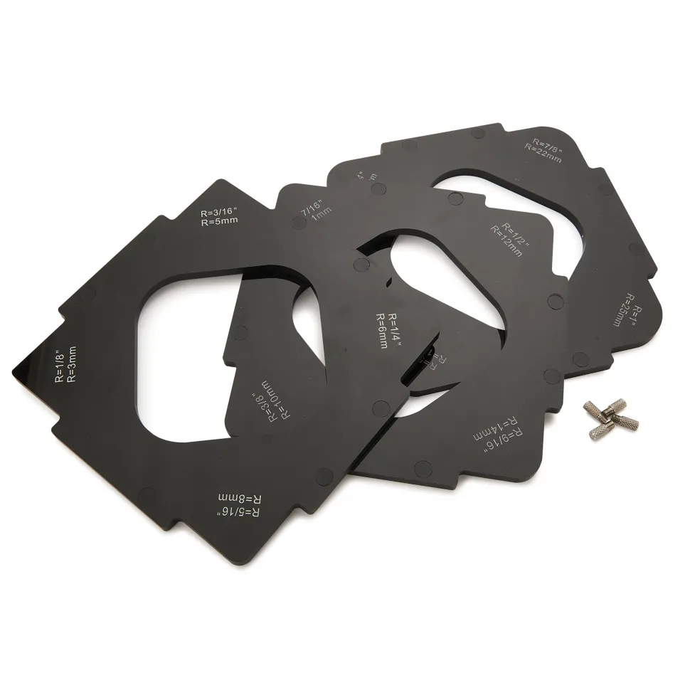 Router Corner Radius Jigs/Templates Small 3 Piece