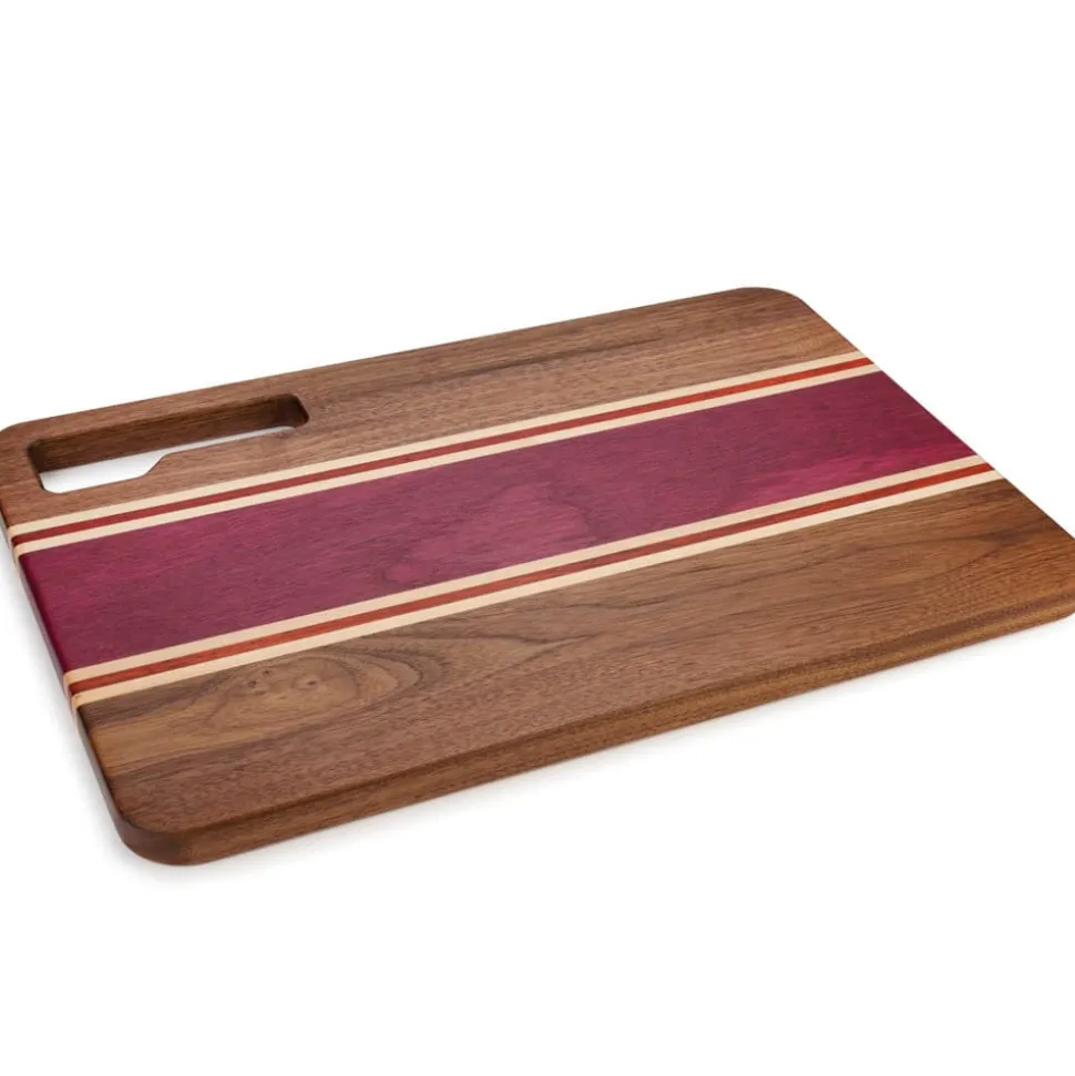 Rustic Roadhouse Cutting Board Kit 3/4" x 10-1/2" x 16" Purpleheart, African Padauk, Walnut, Maple