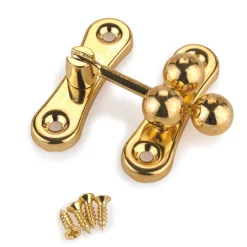 Small Box Ball Clasp 1-1/2" x 1-5/8"- Brass