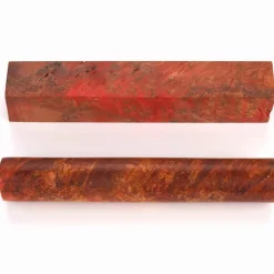 Stabilized & Double Dyed Maple Burl Pen Blank 3/4" x 3/4" x 5"
