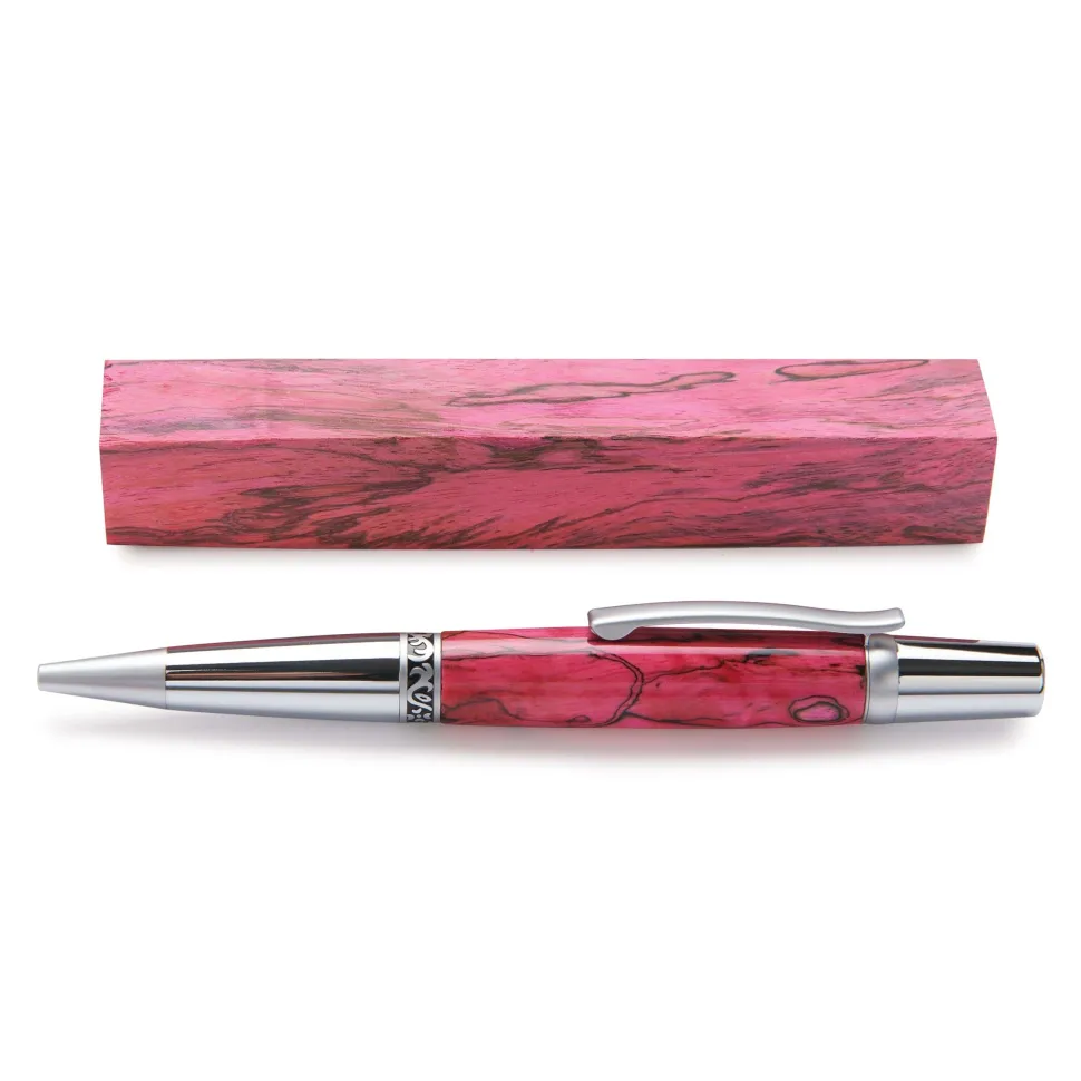 Stabilized & Dyed Spalted Tamarind Pen Blank 3/4" x 3/4" x 5"
