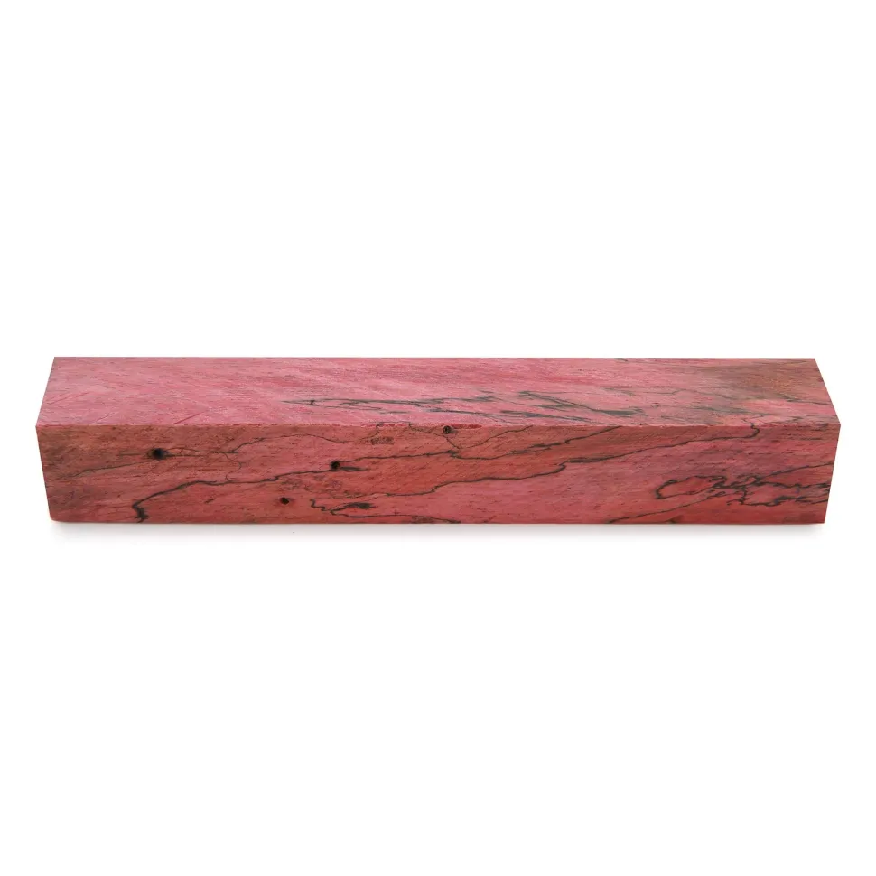 Stabilized & Dyed Spalted Tamarind Pen Blank 3/4" x 3/4" x 5"
