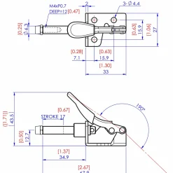 Straight Line Toggle Clamps