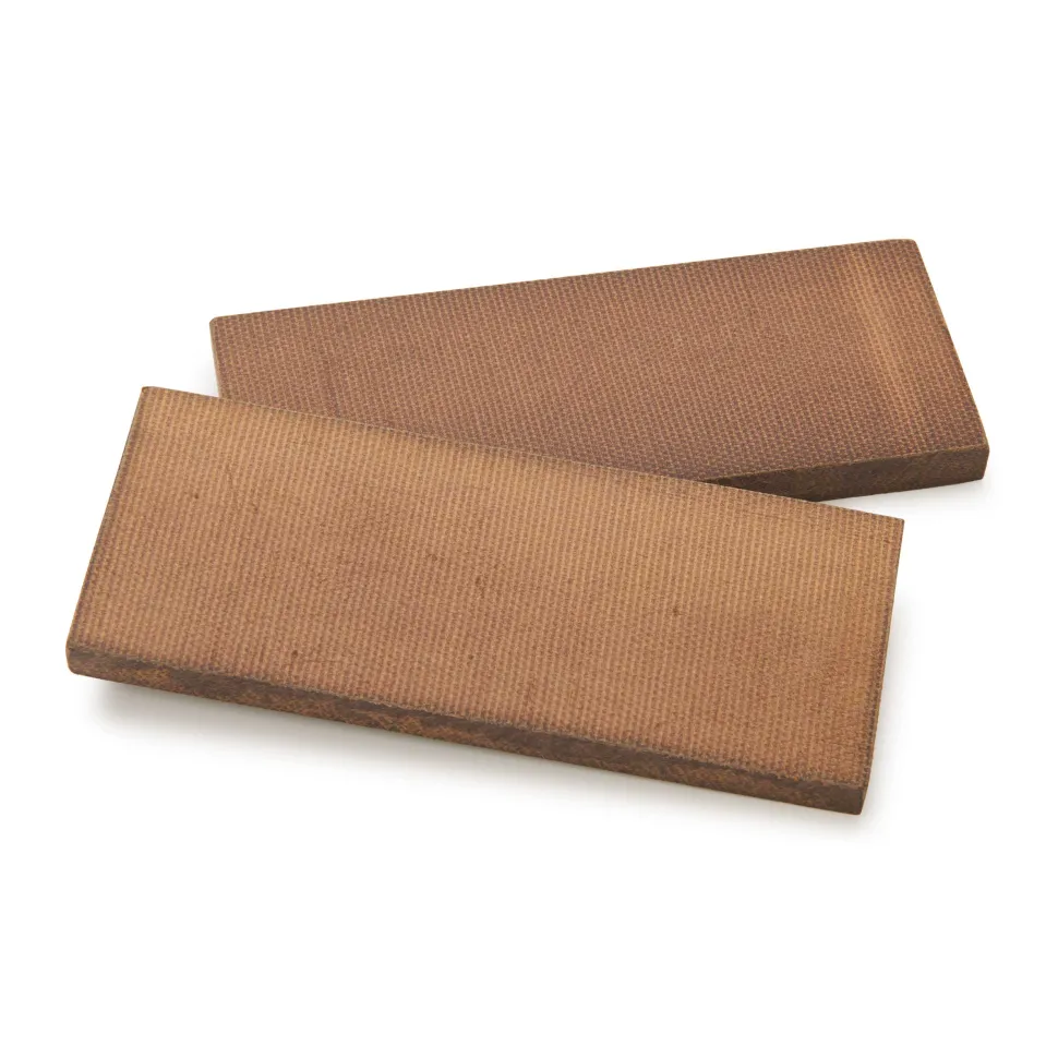 Synthetic Fibre Board Knife Scales 3/8" x 2" x 5" Brown Pair