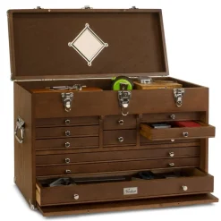 T24-D 11-Drawer Top Chest- Dark Oak