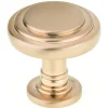 Traditional Knob, 1-5/16" D, Champagne Bronze