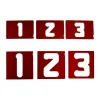Vertical Number Set for Sign Making Jigs 1-1/2" and 2-1/2"