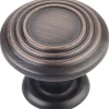 Vienna Knob, 1-1/4" Dia., Brushed Oil Rubbed Bronze