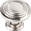 Vienna Knob, 1-1/4" Dia., Satin Nickel