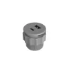 5V Rounded Recessed USB Charger Gray