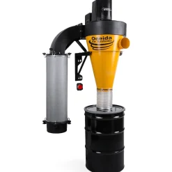 V-System 3000 with Smart Boost 55-Gallon Cyclone Dust Collector with Wall Mount HEPA GFM 3 HP 1 Ph 230V