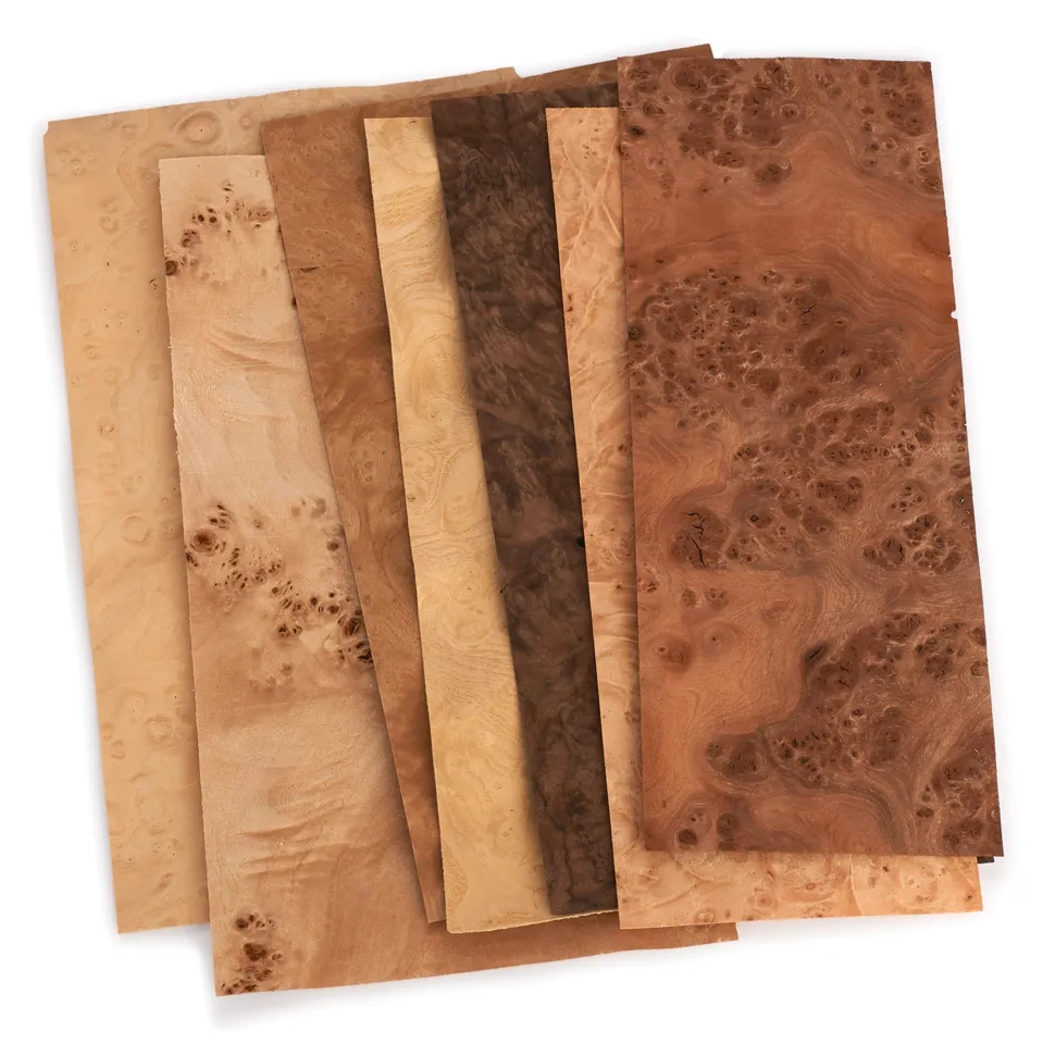 Wood Veneer Pack 4-1/2" to 7-1/2" W 3 Square Feet