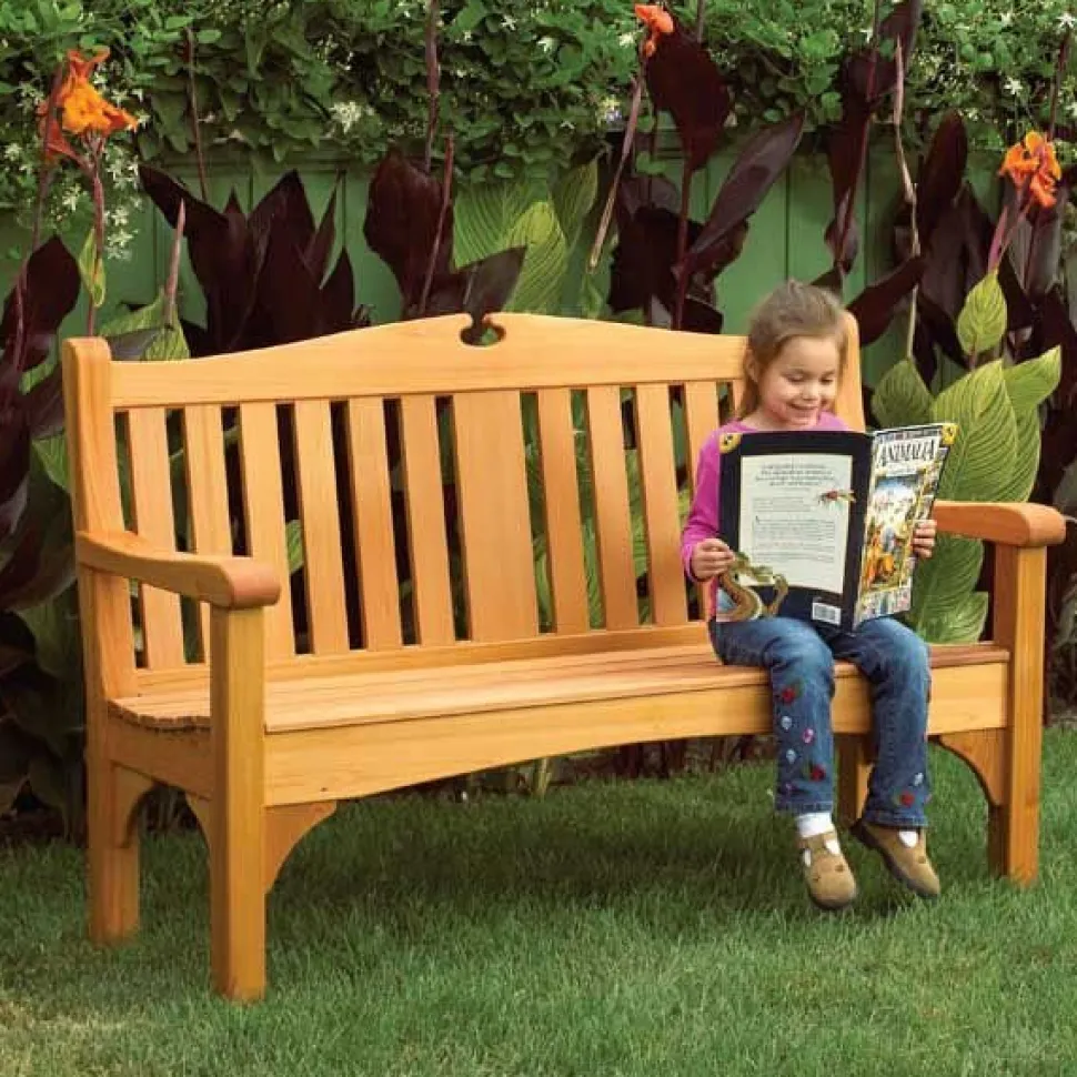 Woodworking Project Paper Plan to Build Comfy Classic Garden Bench