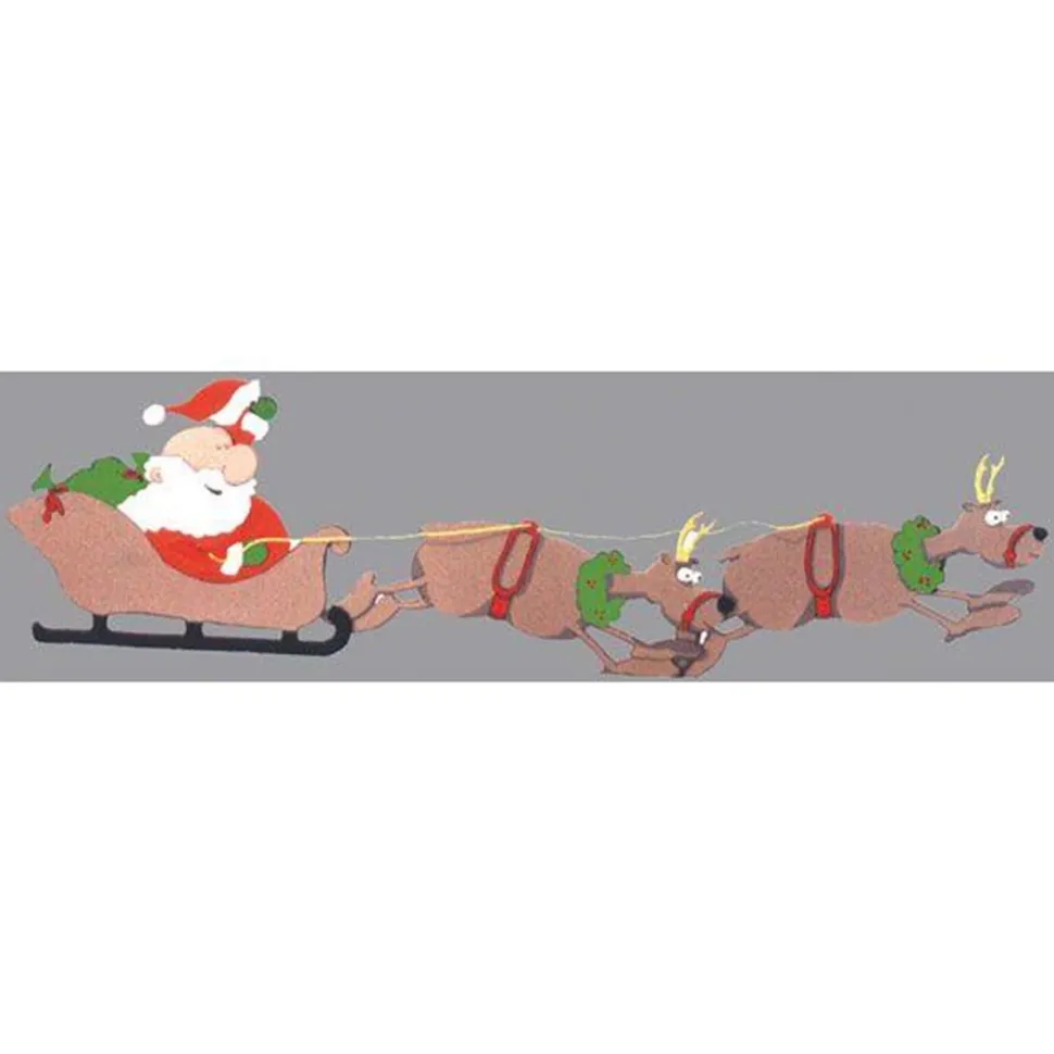 Woodworking Project Paper Plan to Build Santa and Reindeer