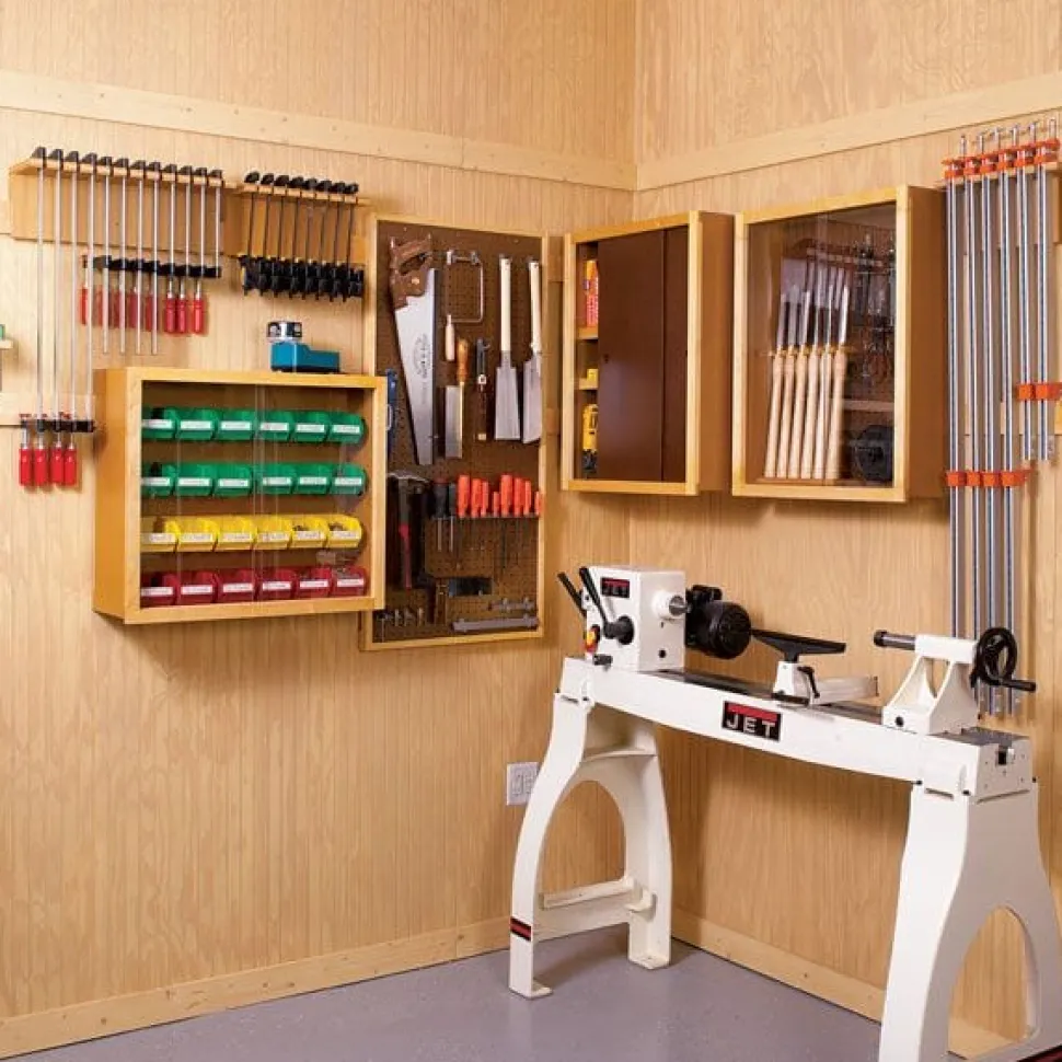 Woodworking Project Paper Plan to Build Super-Flexible Shop Storage