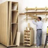 Woodworking Project Paper Plan to Build Triple-Threat Storage for Lumber, Scraps and Sheet Goods