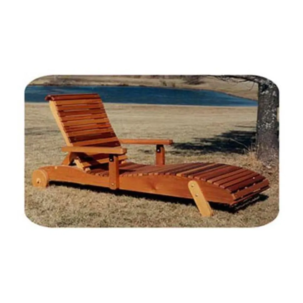 Woodworking Project Paper Plan to Build Chaise Lounge Chair
