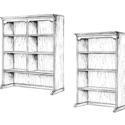 Woodworking Project Paper Plan to Build Upper Bookcase