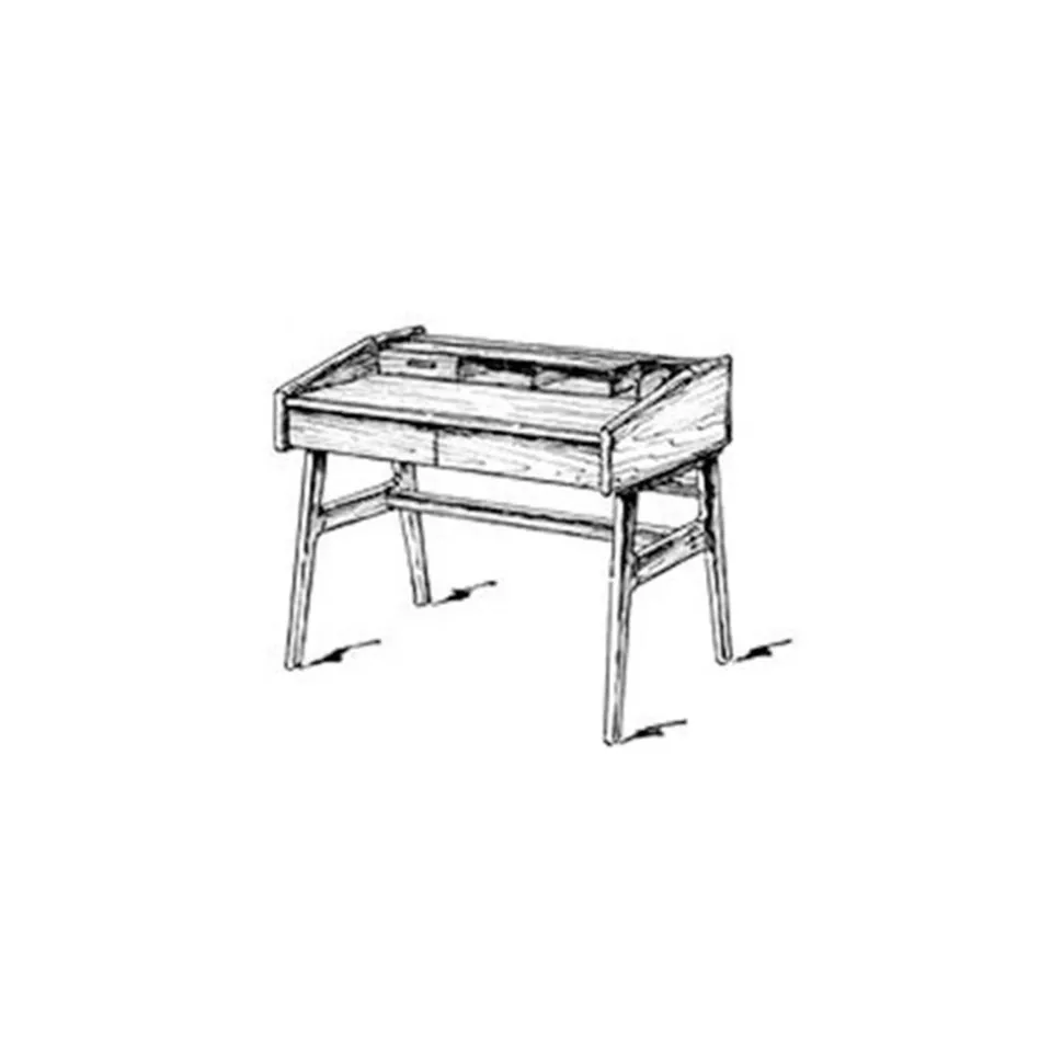 Woodworking Project Paper Plan to Build Simple Writing Desk