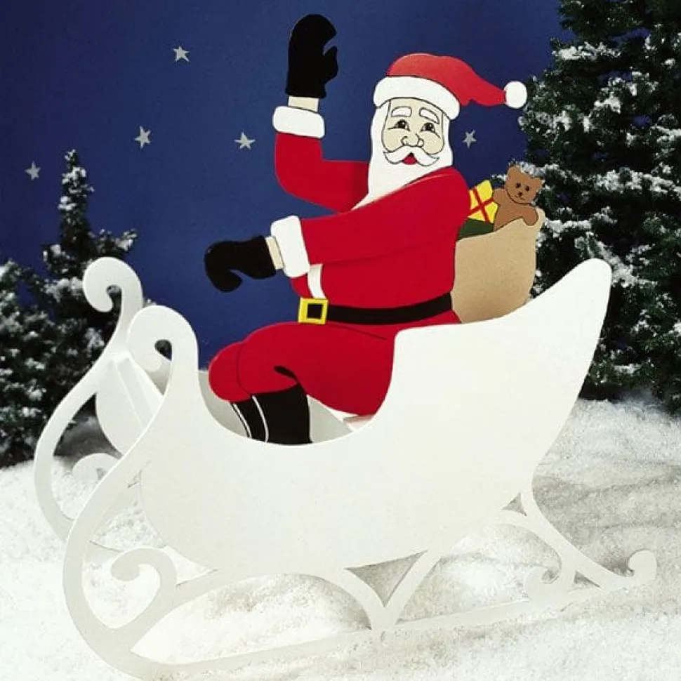 Woodworking Project Paper Plan to Build Sittin' Pretty Santa