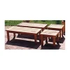 Woodworking Project Paper Plan to Build Patio Coffee Table and End Table