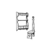 Woodworking Project Paper Plan to Build Shaker Stool, Hanging Hutch