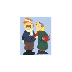 Woodworking Project Paper Plan to Build Man and Woman Carolers