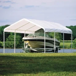 12 x 20 ft. White Canopy Replacement Cover, Fits 2" Frame